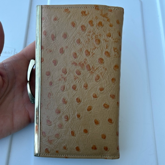 Beautiful vintage ostrich leather wallet - Picture 6 of 6